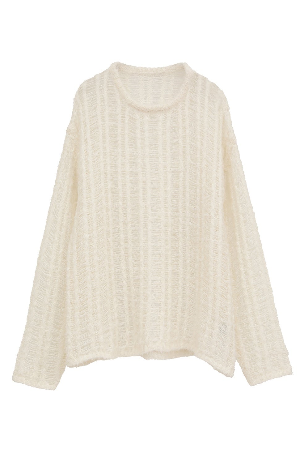 SHEER SHAGGY LOOSE KNIT TOPS｜TOPS(トップス)｜CLANE OFFICIAL