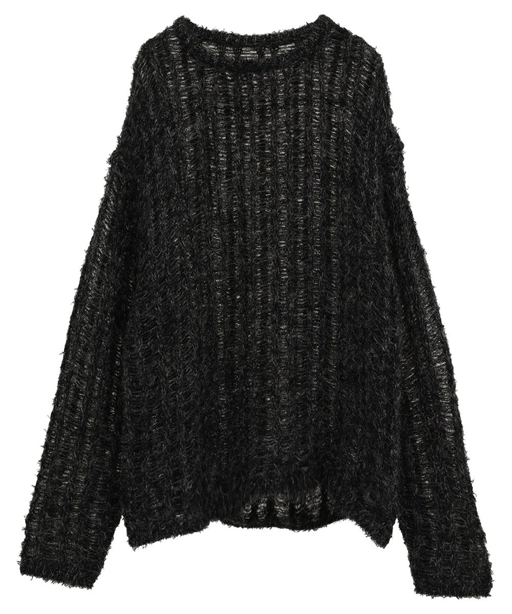 SHEER SHAGGY LOOSE KNIT TOPS｜TOPS(トップス)｜CLANE OFFICIAL