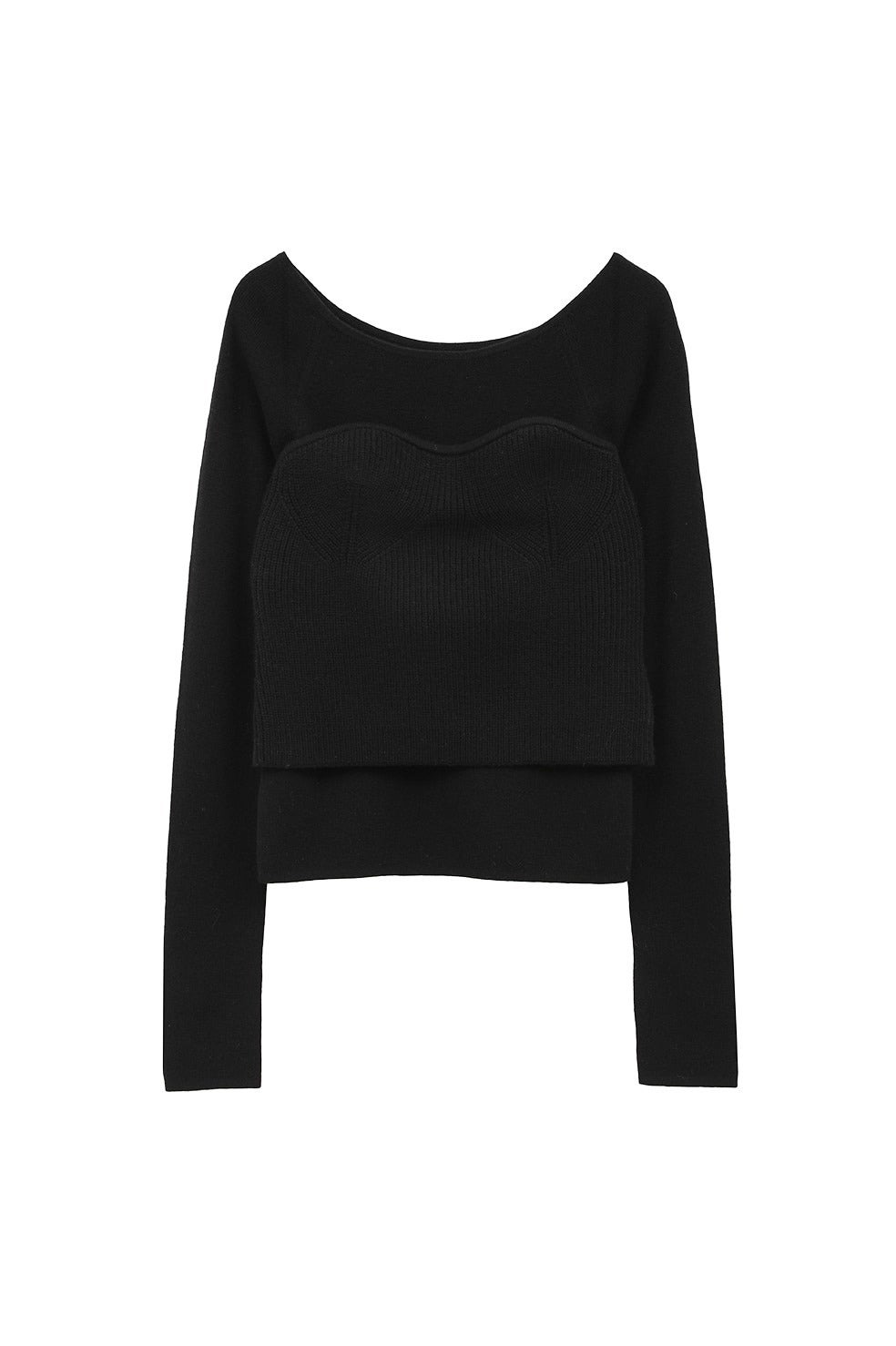 BUSTIER SET KNIT TOPS｜TOPS(トップス)｜CLANE OFFICIAL ONLINE