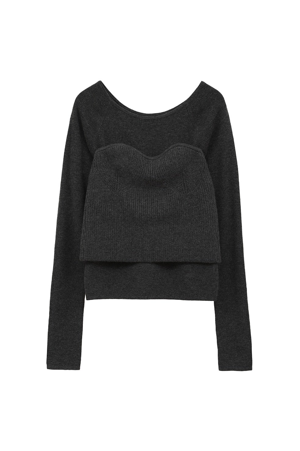 トップス CLANE BUSTIER SET KNIT TOPS BUSTIER SET KNIT TOPS（ニット/セーター）｜CLANE（クラネ）の