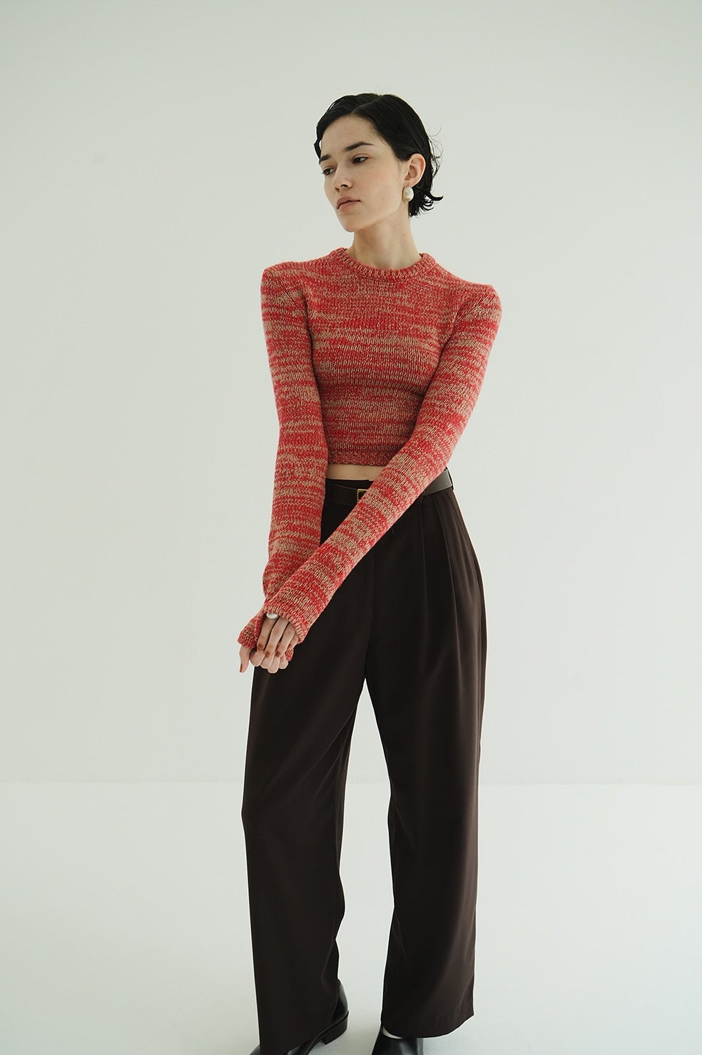 COTTON SHORT KNIT TOPS｜TOPS(トップス)｜CLANE OFFICIAL