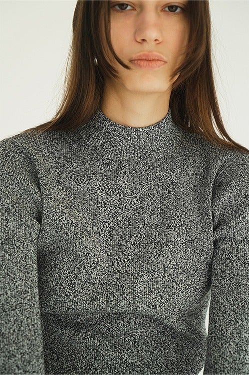 H/N RIB KNIT TOPS