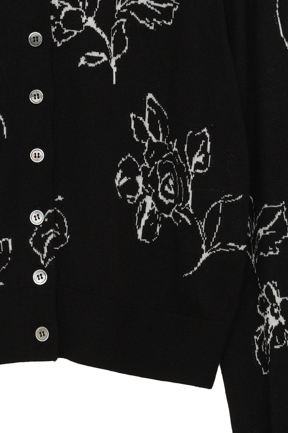 MINAMI TANAKA×CLANE THIN FLOWER W FACE CARDIGAN｜TOPS(トップス