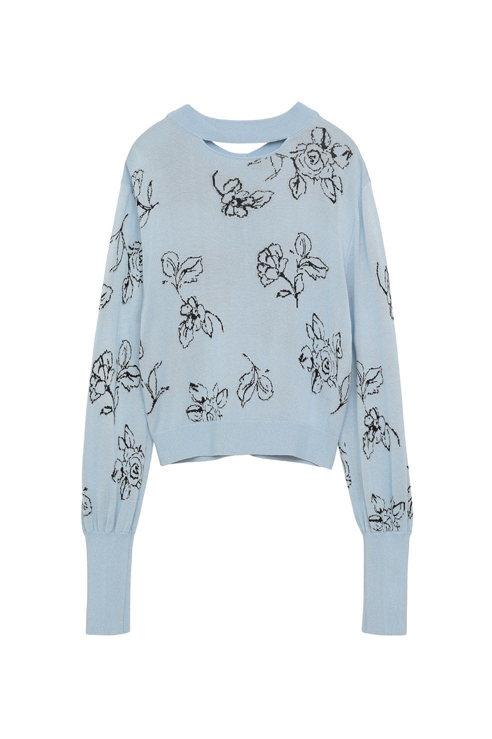 MINAMI TANAKA×CLANE THIN FLOWER W FACE CARDIGAN｜TOPS(トップス