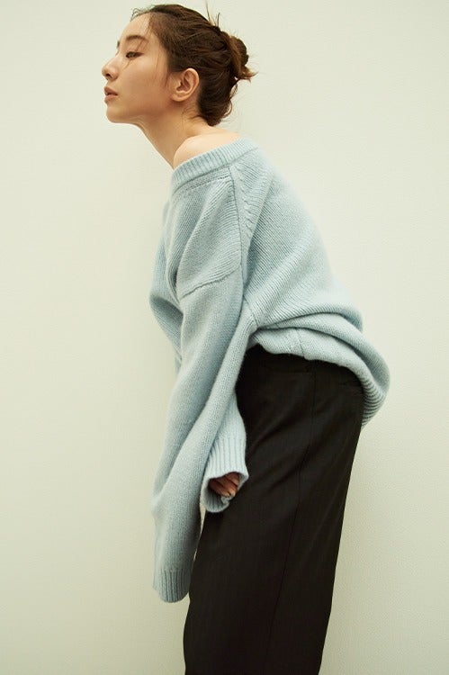 MINAMI TANAKA×CLANE V NECK KNIT TOPS