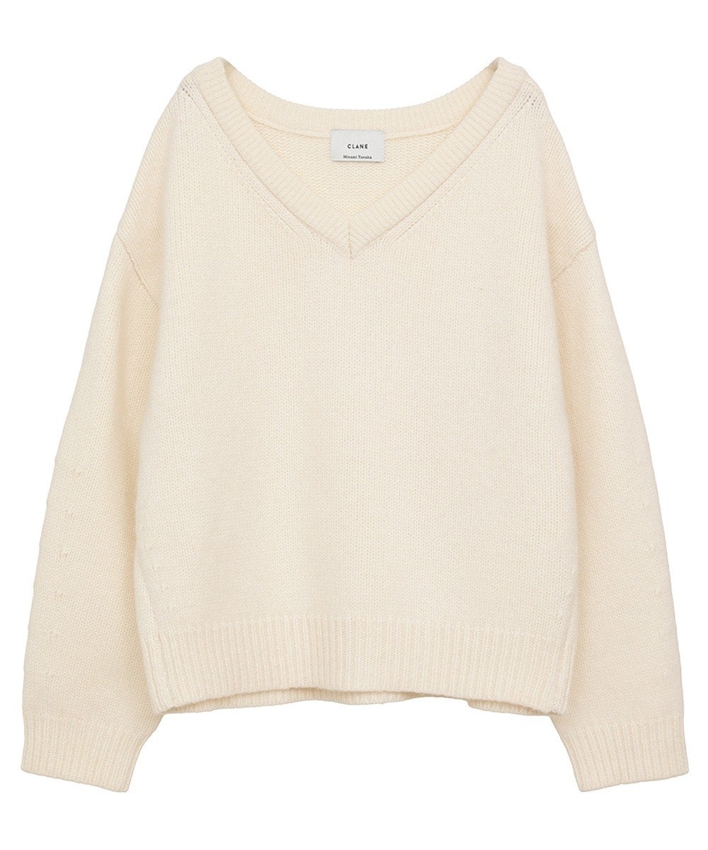 MINAMI TANAKA×CLANE V NECK KNIT TOPS