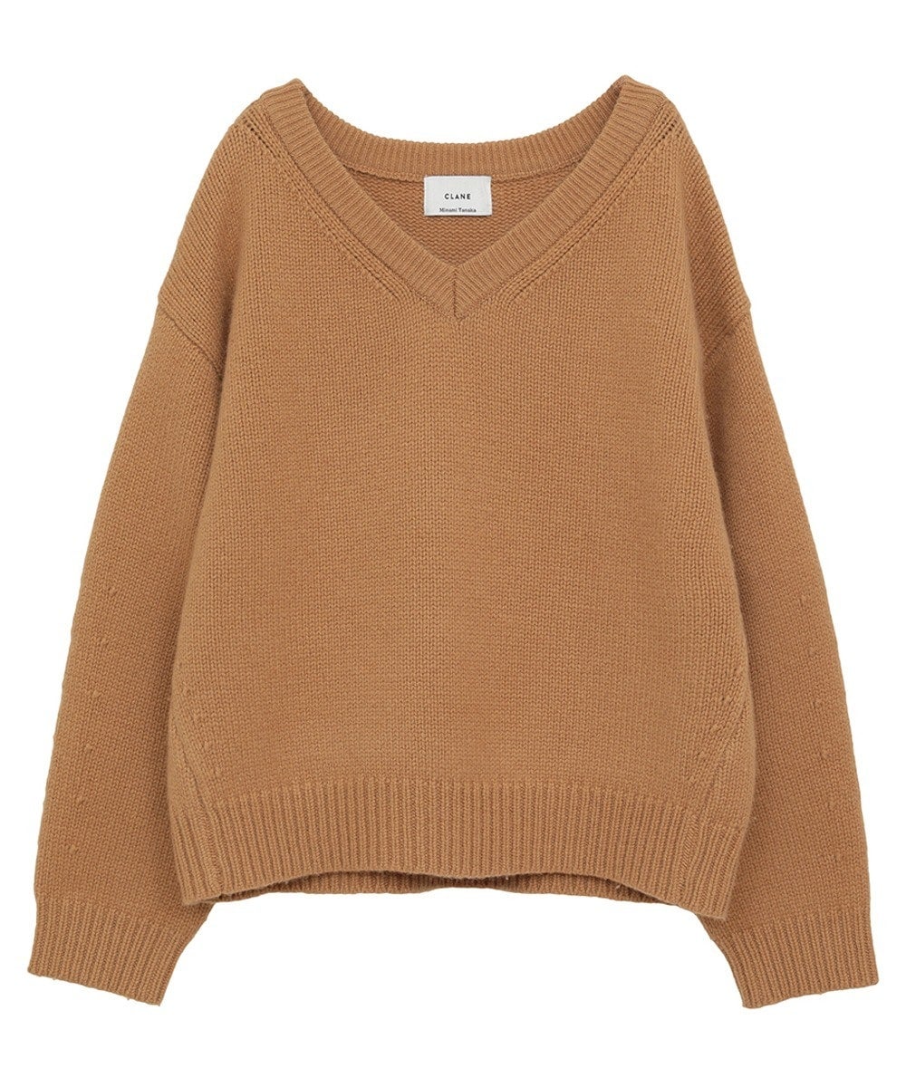 MINAMI TANAKA×CLANE V NECK KNIT TOPS