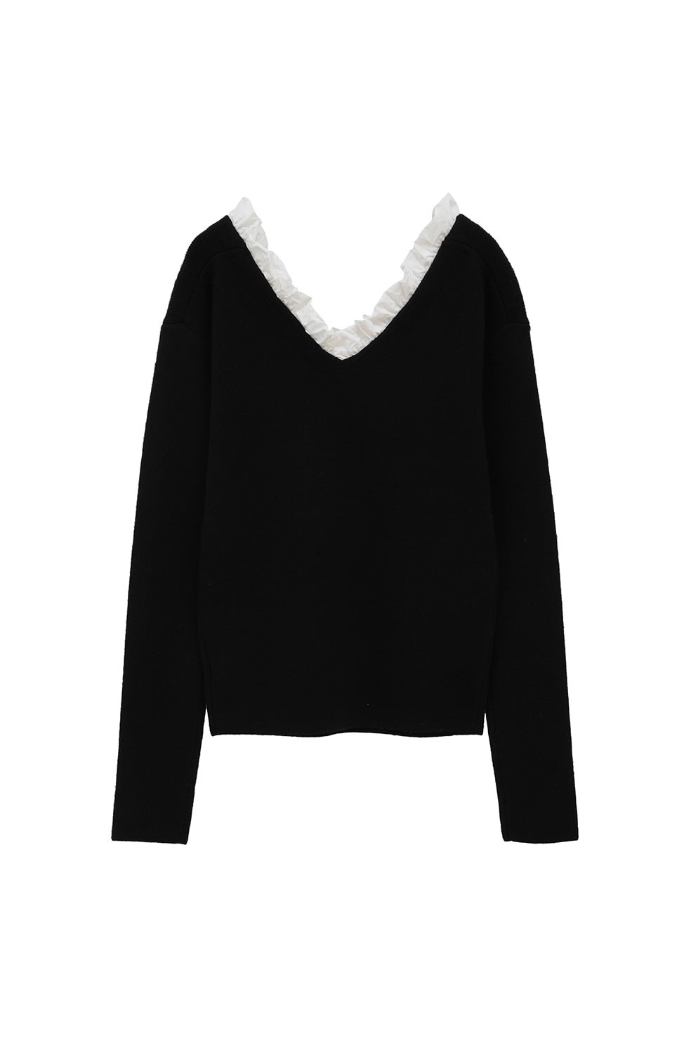 FRILL V NECK KNIT TOPS｜TOPS(トップス)｜CLANE OFFICIAL