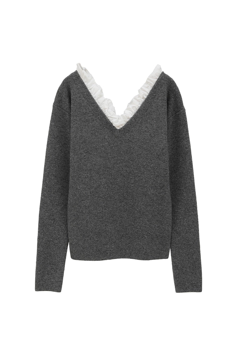 最終値下げ！CLANE FRILL V NECK KNIT TOPS i_zz-19106-2282_05-1.jpg?