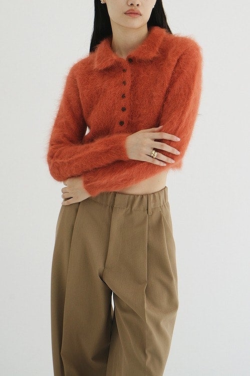 ANGORA SHORT KNIT CARDIGAN