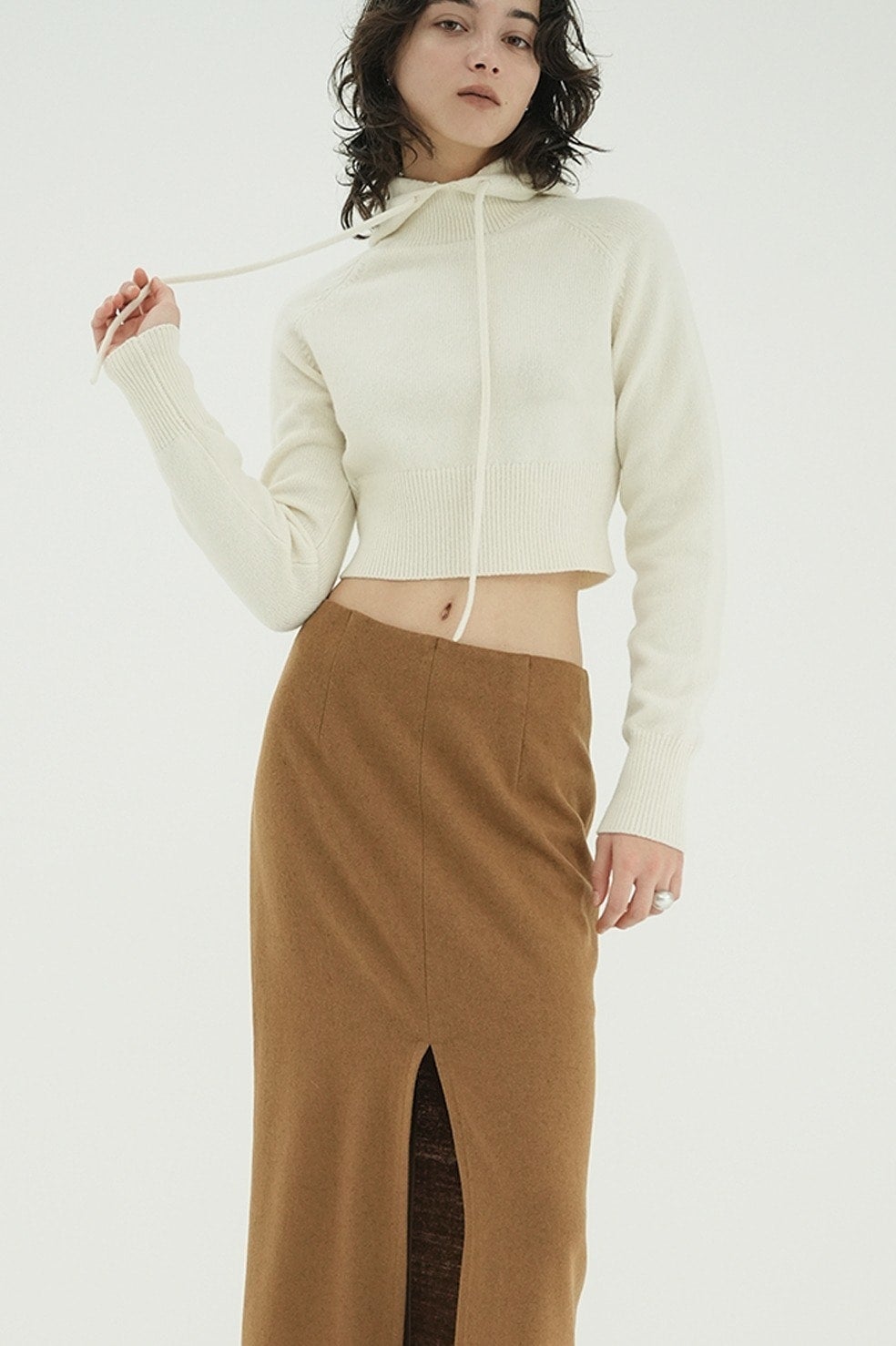 SHORT KNIT HOODIE｜TOPS(トップス)｜CLANE OFFICIAL ONLINE STORE