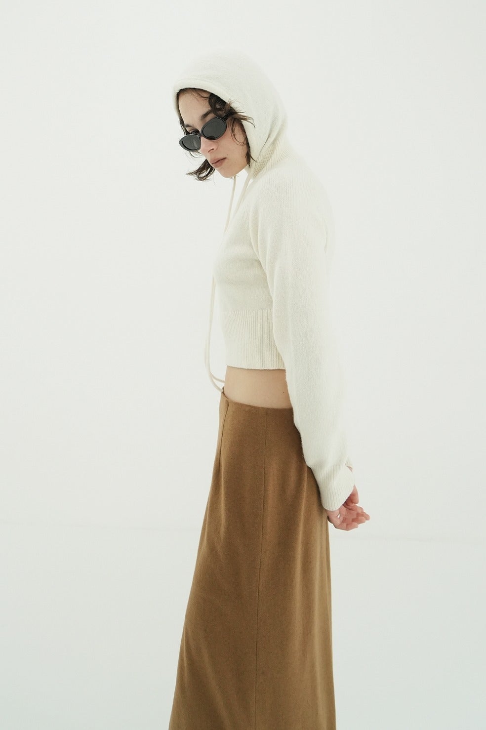 トップス CLANE SHORT KNIT HOODIE クラネ CLANE SHORT KNIT HOODIE （GRAY） - ファッション通販 d fashion