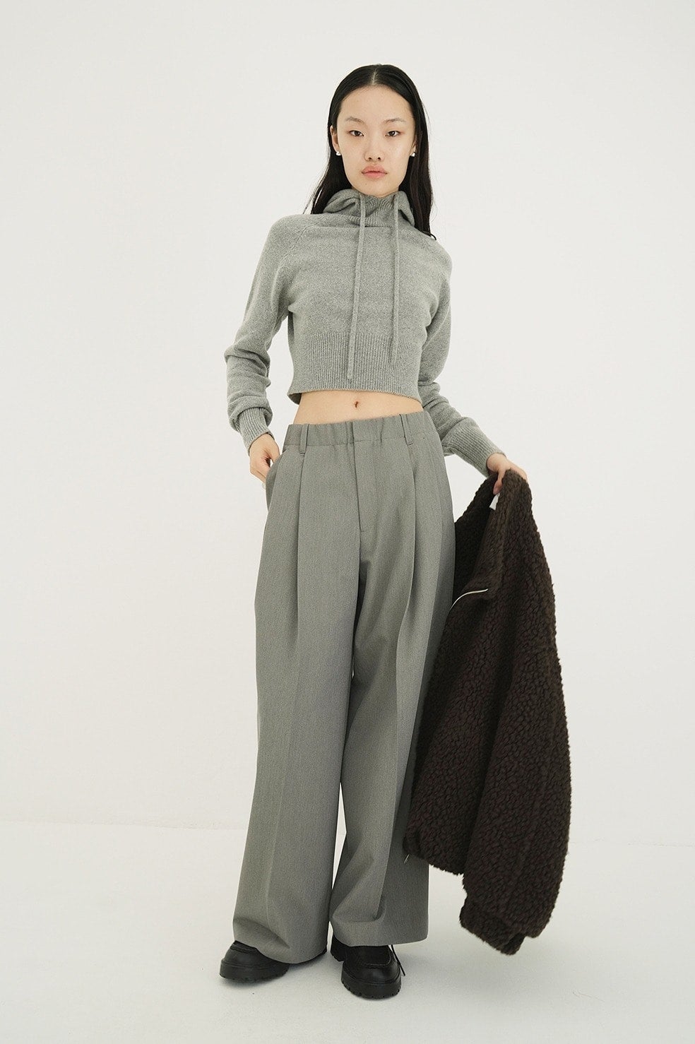 SHORT KNIT HOODIE｜TOPS(トップス)｜CLANE OFFICIAL ONLINE STORE