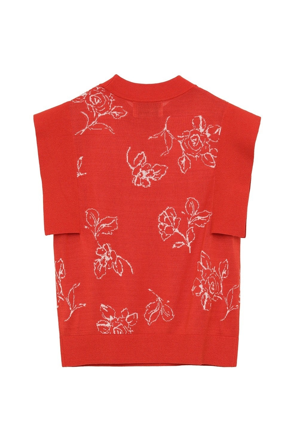 MINAMI TANAKA×CLANE THIN FLOWER SQUARE SLEEVE KNIT TOPS｜TOPS