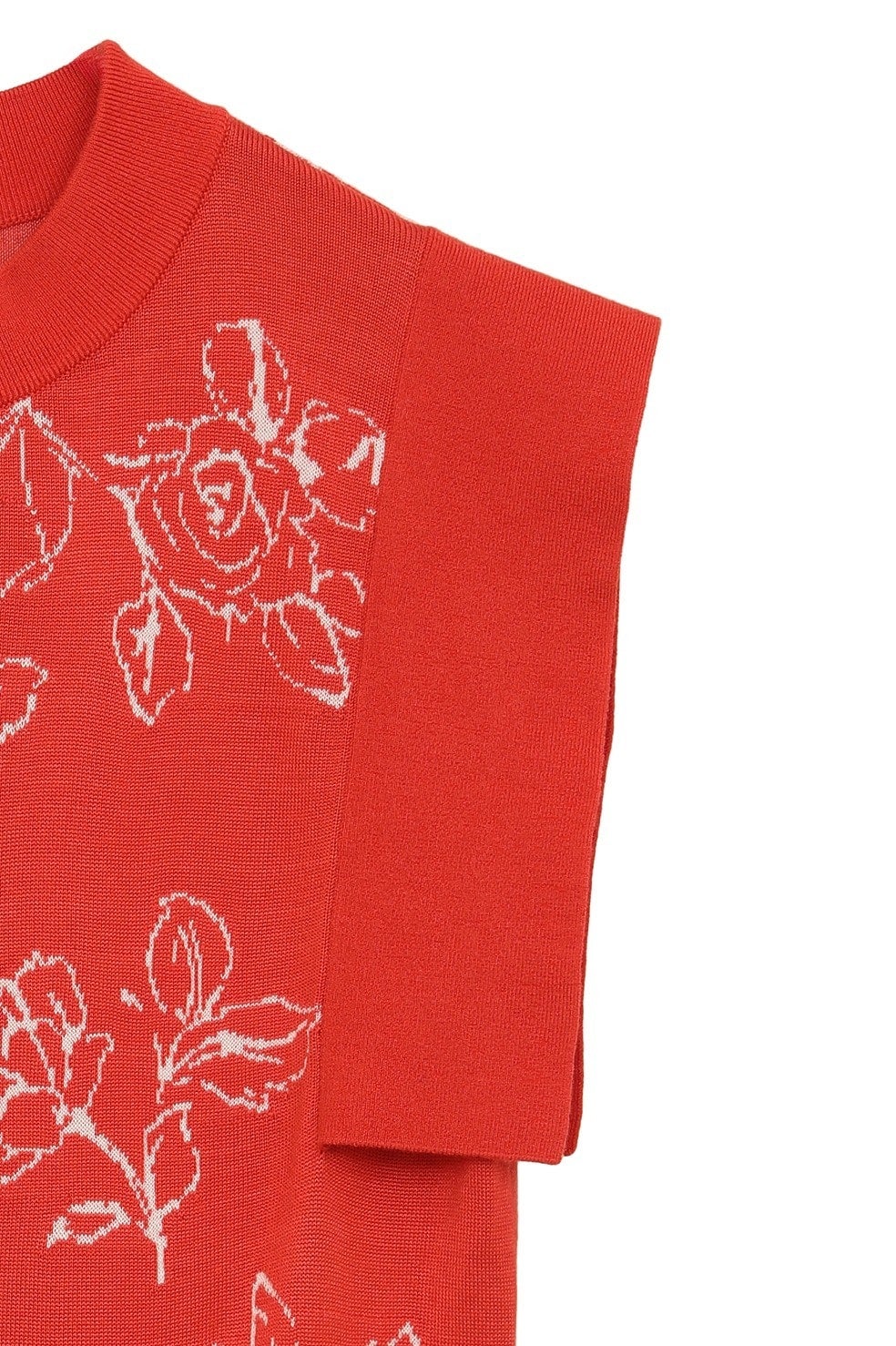 MINAMI TANAKA×CLANE THIN FLOWER SQUARE SLEEVE KNIT TOPS｜TOPS