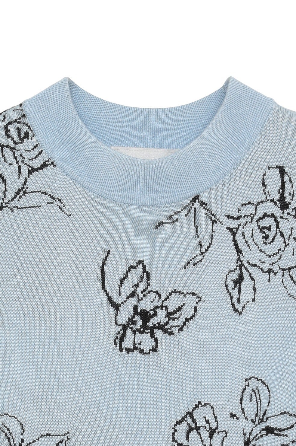 MINAMI TANAKA×CLANE THIN FLOWER SQUARE SLEEVE KNIT TOPS｜TOPS