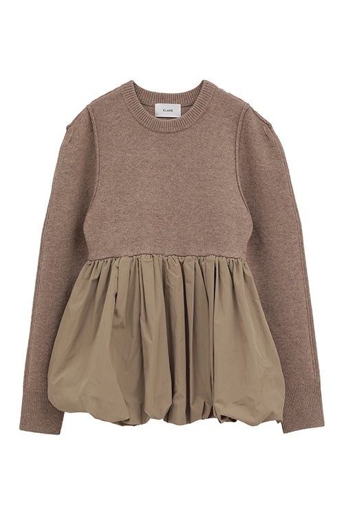 【PRE ORDER 2BUY 10%OFF】DOCKING POWERSHOULDER KNIT TOPS