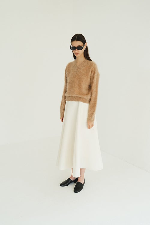 CASHMERE V NECK KNIT TOPS