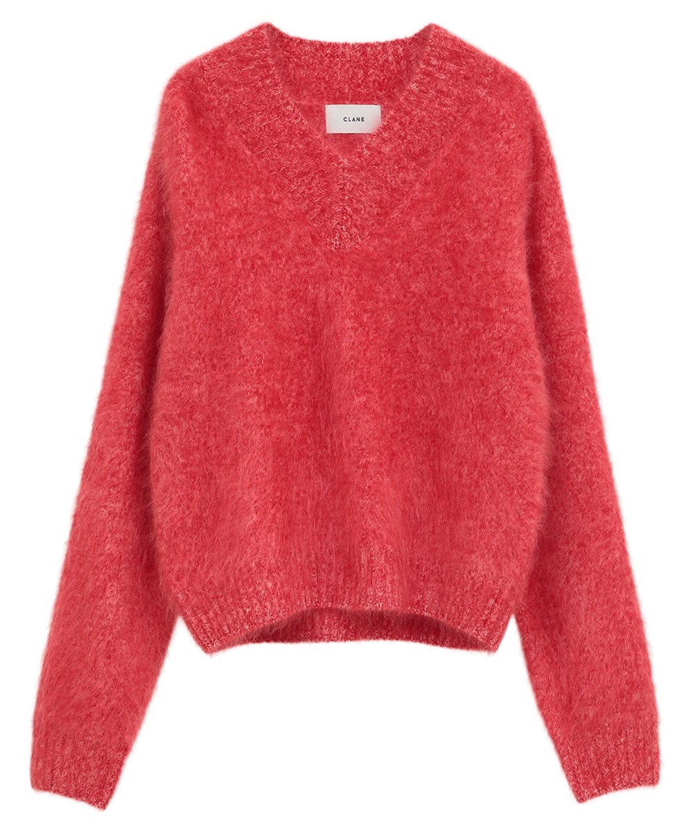 CASHMERE V NECK KNIT TOPS