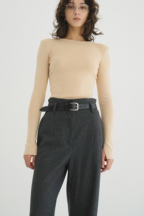 SHOULDER PADS KNIT TOPS