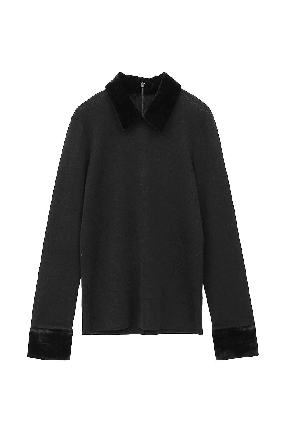 トップス CLN VELOR COLLAR KNIT TOPS｜TOPS(トップス)｜CLANE OFFICIAL ONLINE STORE