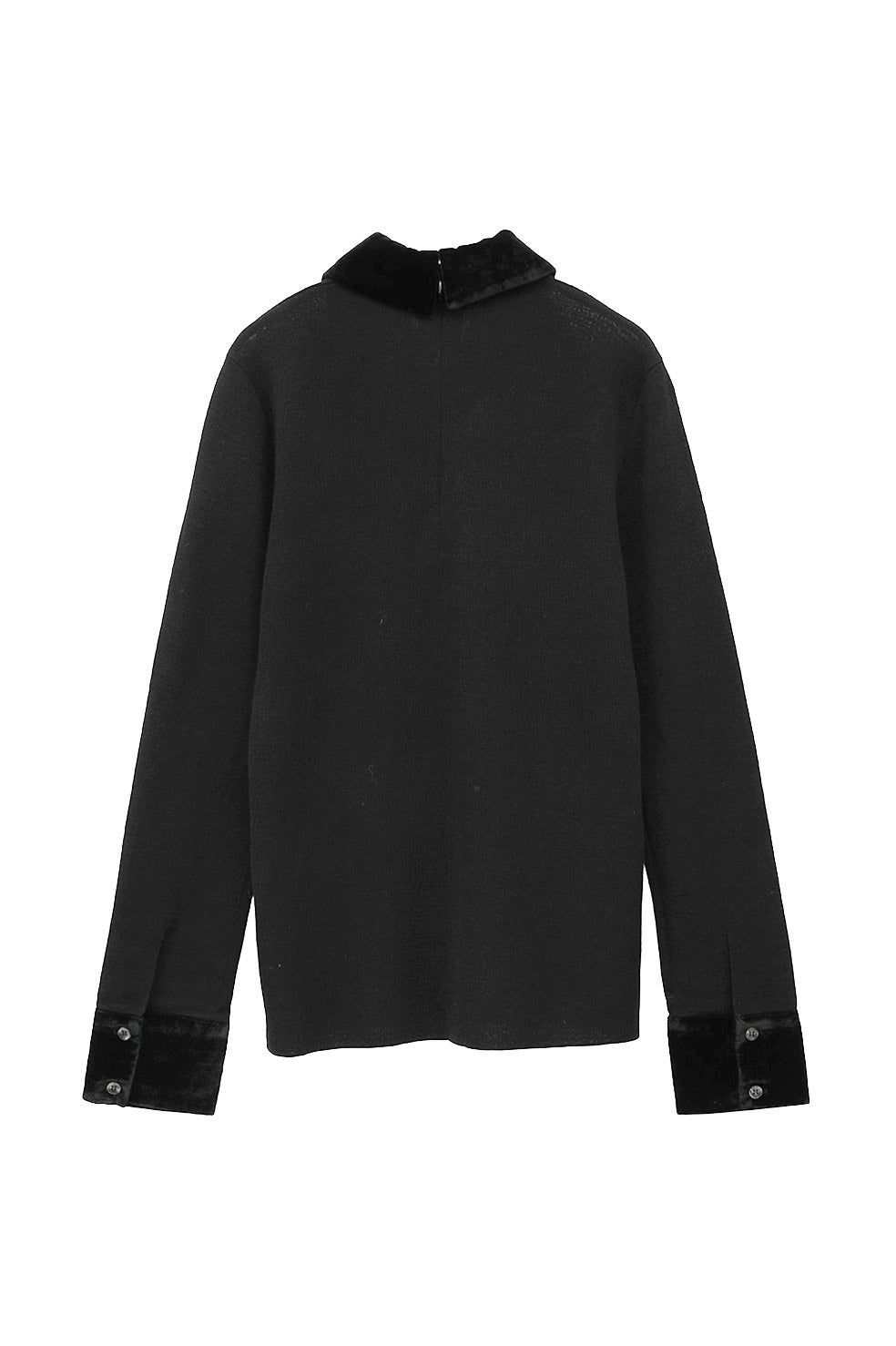 VELOR COLLAR KNIT TOPS｜TOPS(トップス)｜CLANE OFFICIAL ONLINE STORE