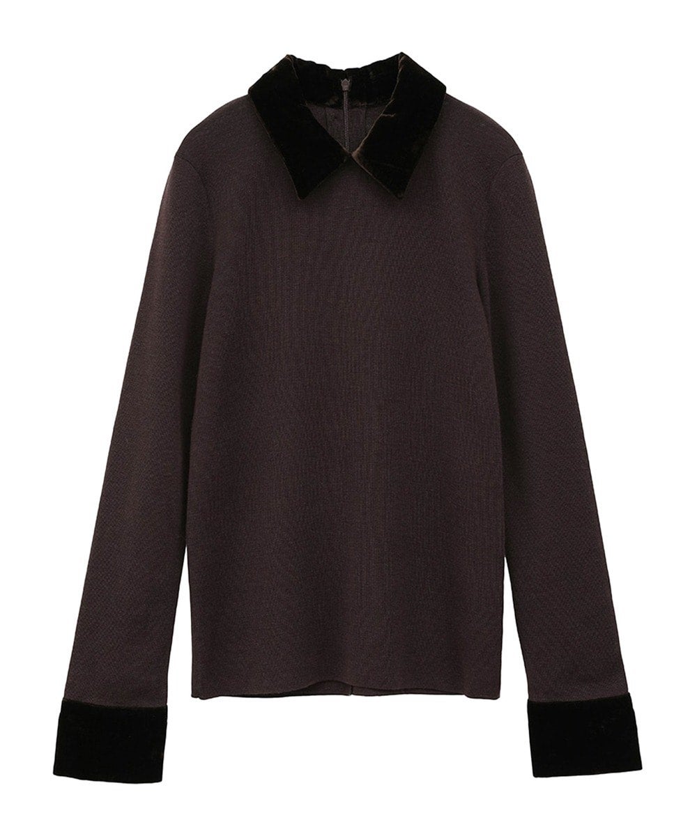 VELOR COLLAR KNIT TOPS｜TOPS(トップス)｜CLANE OFFICIAL ONLINE STORE