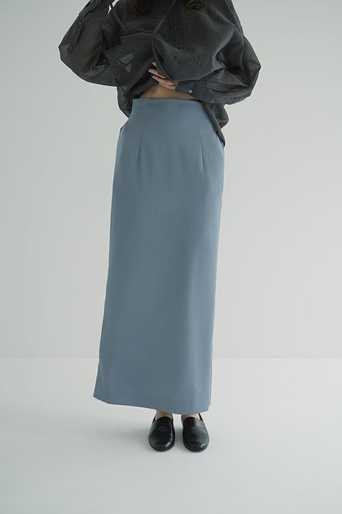 HIGH WAIST STRAIGHT SATIN SKIRT