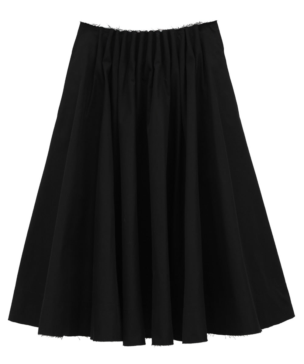 TUCK DETAIL FLARE SKIRT