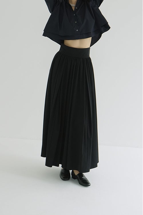 WIDE BELT FLARE SKIRT