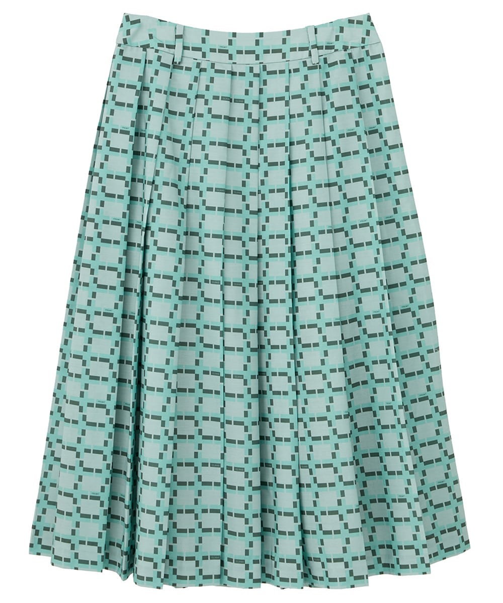 CLANE x FRGMT WALL GRAPHIC PLEATS SKIRT