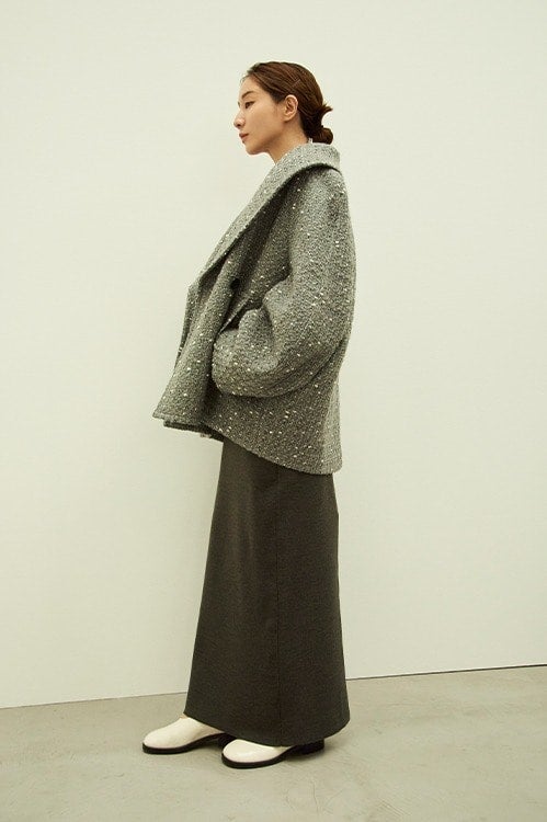MINAMI TANAKA×CLANE STRAIGHT KNIT SKIRT