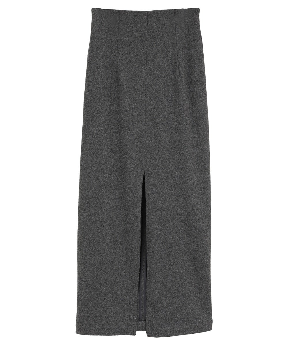 TEXTURE SLIT SKIRT
