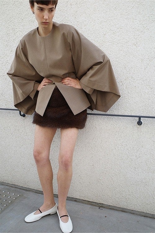 FAKE FUR LOW WAIST MINI SKIRT