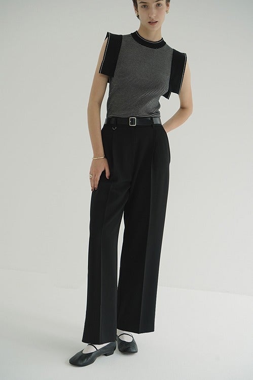 2WAY TUCK STRAIGHT PANTS