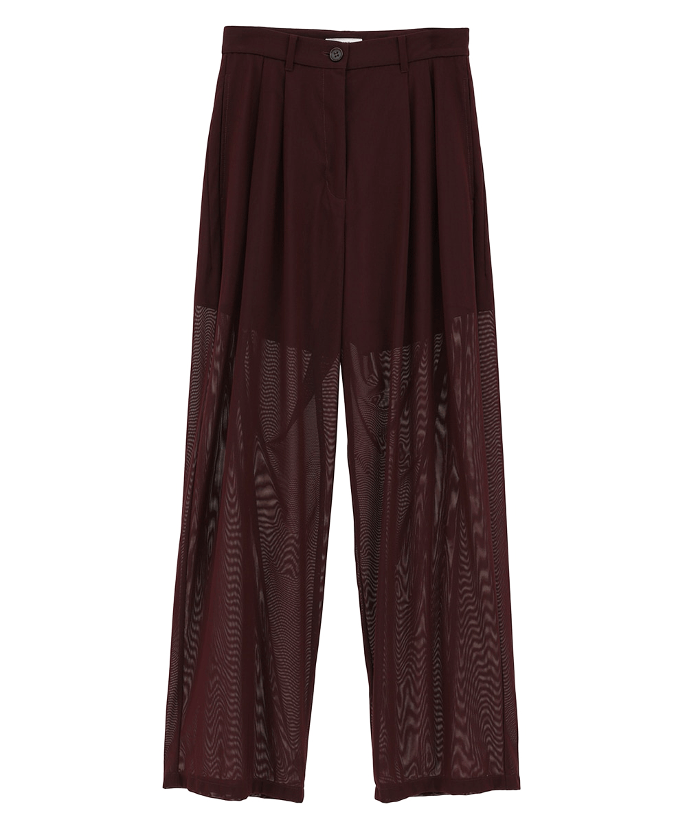 SHEER TUCK PANTS｜SKIRT/PANTS(スカート/パンツ)｜CLANE OFFICIAL