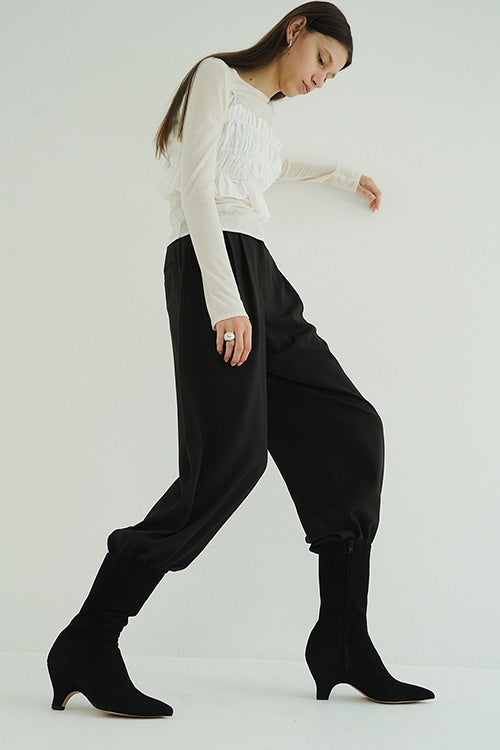 BASIC TUCK PANTS