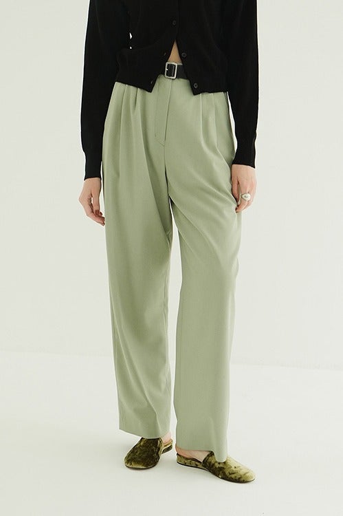 BASIC TUCK PANTS