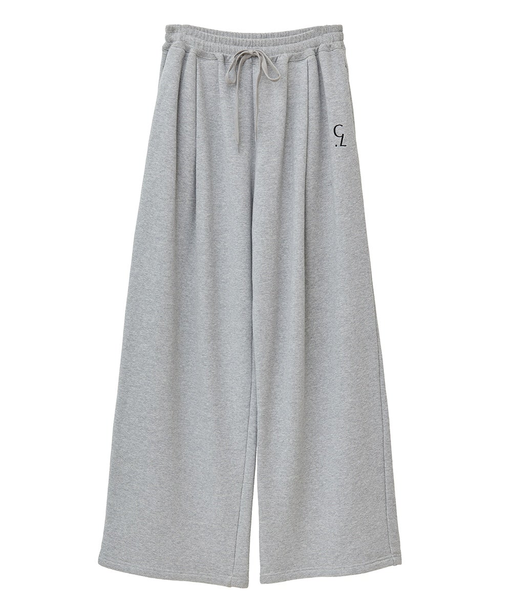 LOGO SWEAT TUCK WIDE PANTS｜SKIRT/PANTS(スカート/パンツ