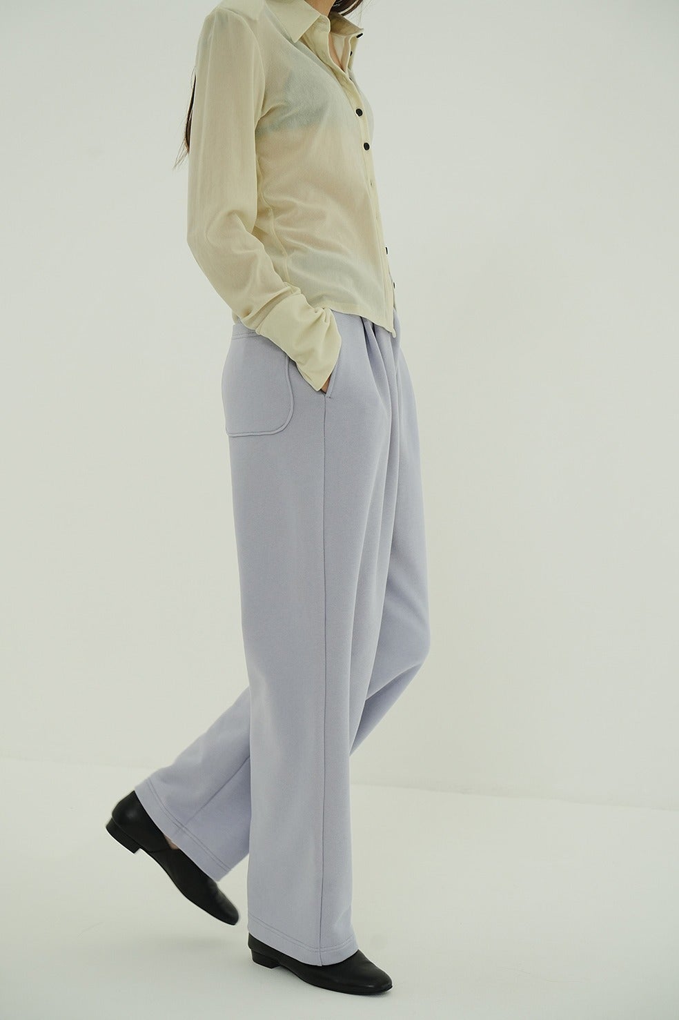 clane two tuck sweat pants グレー TWO TUCK SWEAT PANTS｜SKIRT/PANTS(スカート/パンツ)｜CLANE