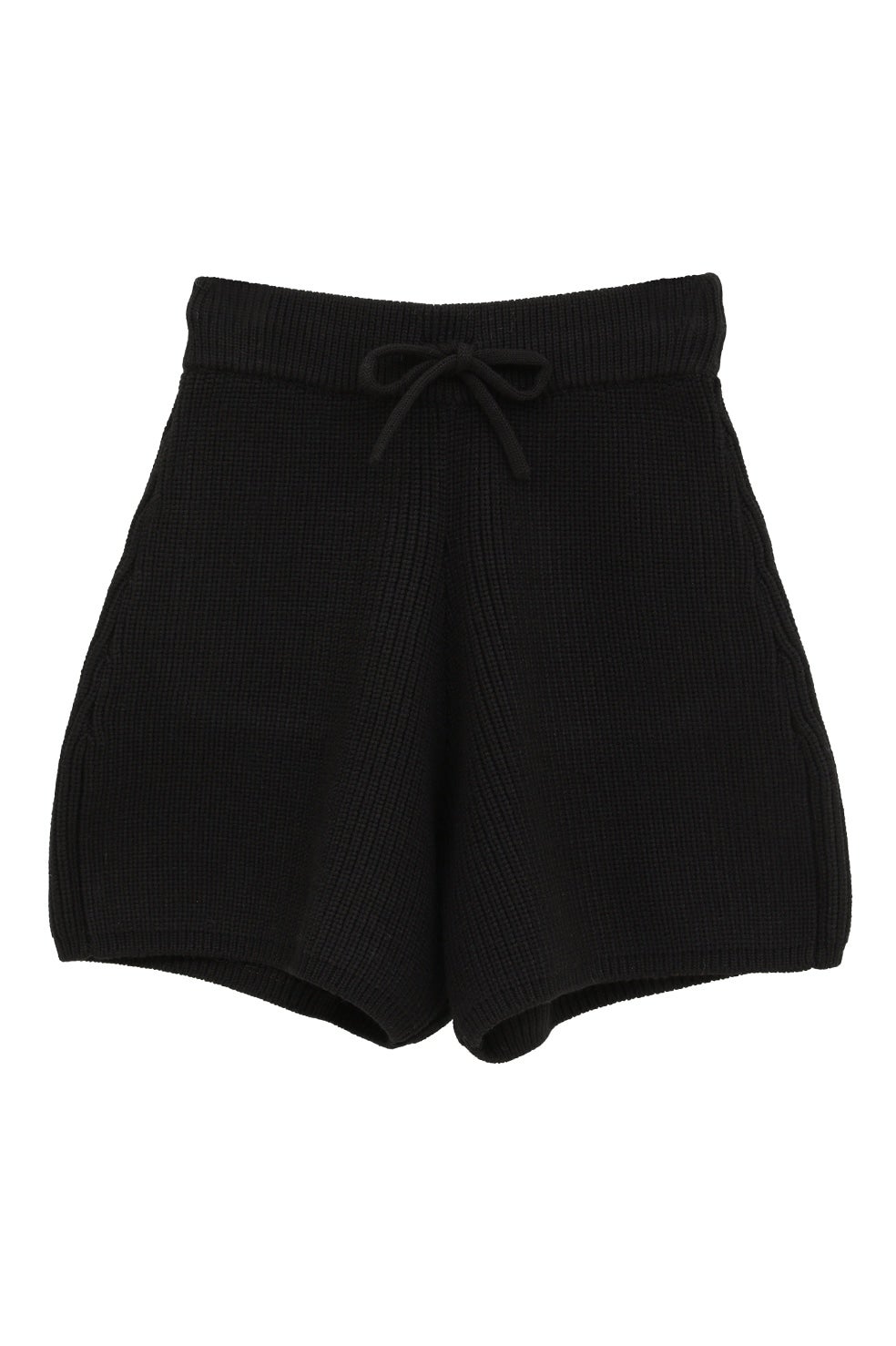 CLANE KNIT SHORT PANTS ブラック1番 KNIT SHORT PANTS｜SKIRT/PANTS(スカート/パンツ)｜CLANE OFFICIAL