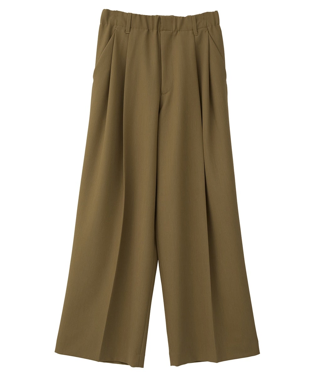 TUCK WIDE PANTS