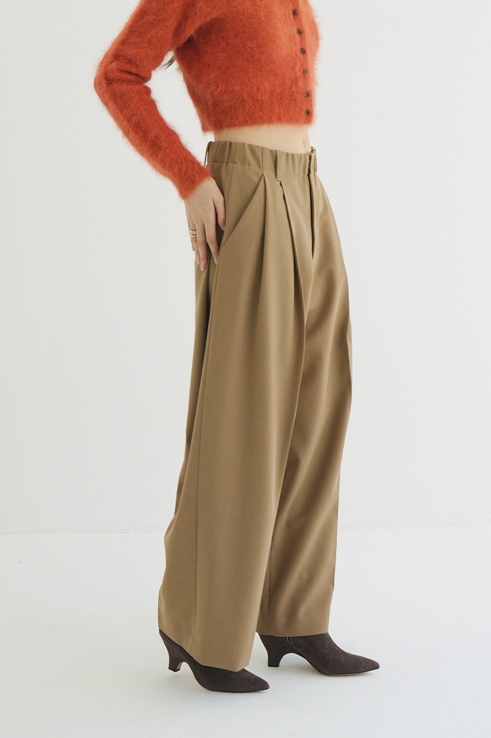 TUCK WIDE PANTS｜SKIRT/PANTS(スカート/パンツ)｜CLANE OFFICIAL