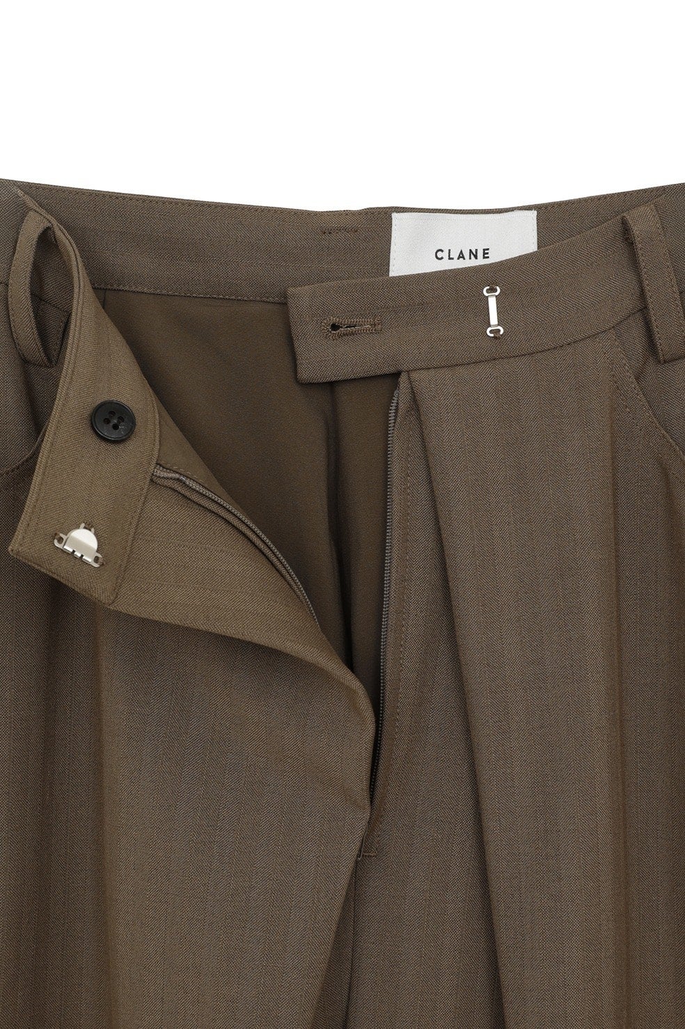 MINAMI TANAKA×CLANE TUCK HERRINGBONE SLACKS｜SKIRT/PANTS(スカート