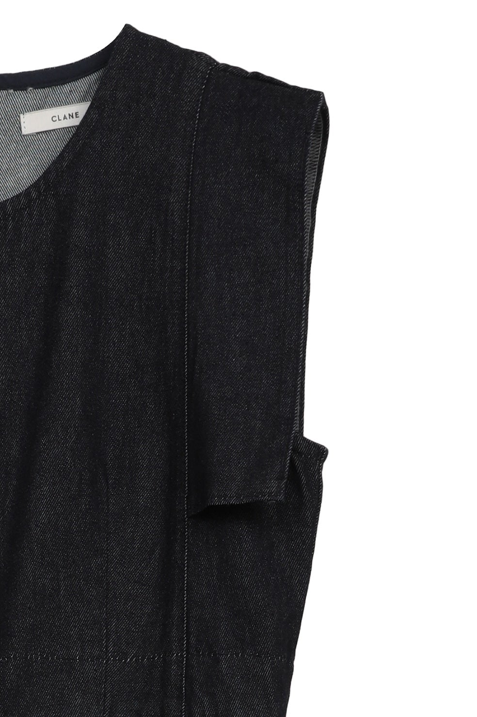 SQUARE SLEEVE DENIM ALL IN ONE｜DRESS(ドレス)｜CLANE