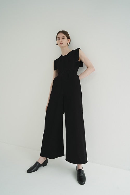 SQUARE SLEEVE DENIM ALL IN ONE