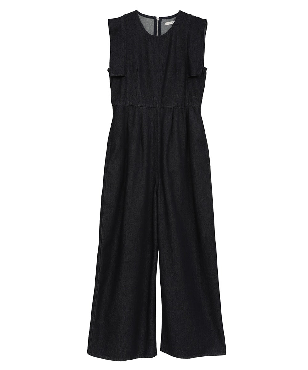 SQUARE SLEEVE DENIM ALL IN ONE