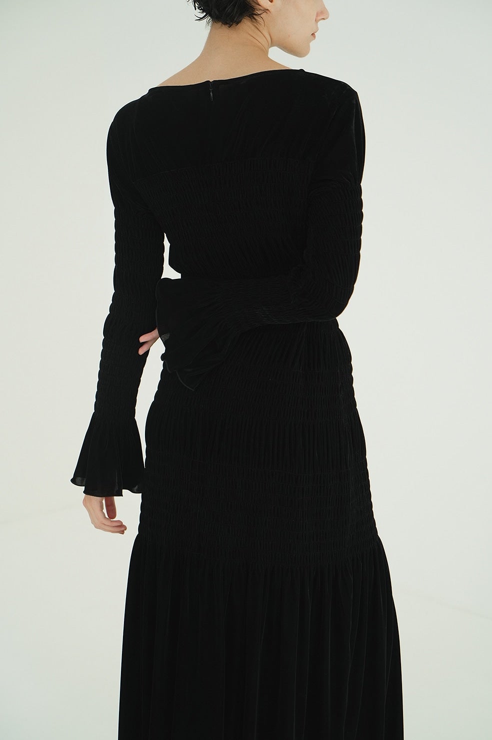 ワンピース CLANE SHIRRING LONG ONEPIECE 楽天市場】CLANE 正規商品 クラネ シャーリング ロング