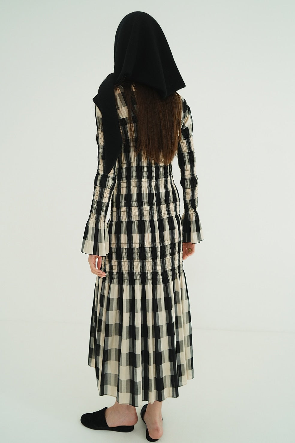 コメント必須　新品、即発、クラネ　SHIRRING LONG ONEPIECE SHIRRING LONG ONEPIECE｜DRESS(ドレス)｜CLANE OFFICIAL ONLINE