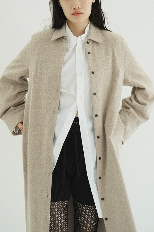 POWER SHOULDER WOOL ONEPIECE